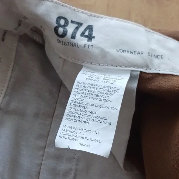 Dickies 874 Work pants Brown. Mens 38/30 - Picture 6 of 7